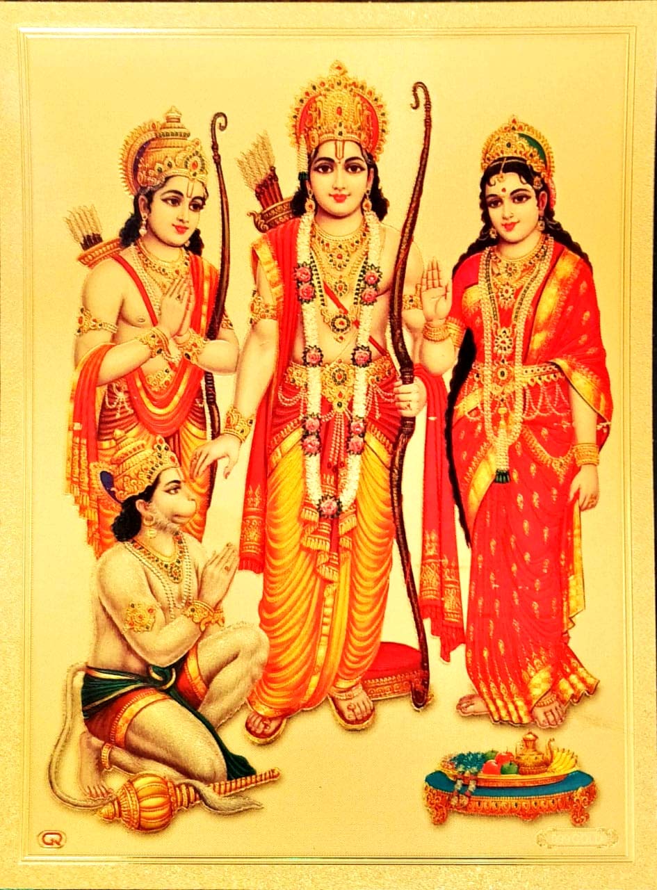 Suninow Ram Darbar Photo Frame For Pooja | Hindu Bhagwan Devi Devta Photo | God Photo Frames | Wall Dcor Photo Frame | Photo Fra